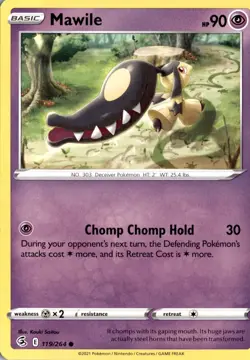 Mawile 119/264 SWSH08: Fusion Strike Pokemon Card TCG - Image 1