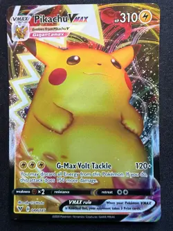 PIKACHU VMAX 044/185 VIVID VOLTAGE ENGLISH POKEMON CARD TCG VMAX HOLO - Image 1