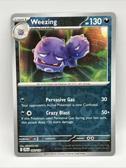 092/159 WEEZING | REVERSE HOLO | JOURNEY TOGETHER POKEMON CARD - Image 1
