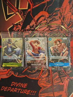 Tin Pack Set Vol. 2 Promo Cards- Sabo, Portgas.D.Ace ,Monkey.D.Luffy SEALED - Image 1
