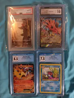 Graded Pokemon Bundle PSA CGC Charmeleon Zapdos Blaziken Seaking Free Shipping - Image 1