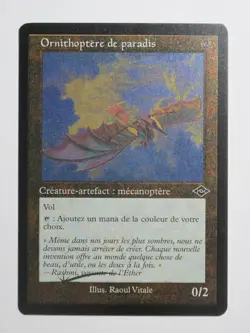 Ornithoptere de paradis Foil etched Ornithopter of Paradise MTG Magic VF NM - Image 1