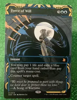 Mtg Force Of Will Secrets Of Strixhaven Mystical Archive 0019 NM Magic Gathering - Image 1