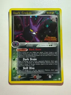 2004 Dark Crobat 3/109 Reverse Holo EX Team Rocket Returns Pokemon Rare WOTC - Image 1