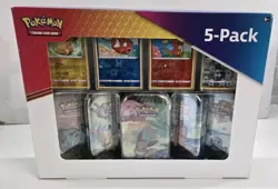 Pokemon Costco TCG Kanto Friends Mini Tin 5-Pack | Sealed COSMO Pokemon - Image 1