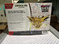Pokemon TCG Scarlet & Violet 151 Zapdos EX Collection Box Sealed NEW - Image 4