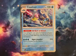 Pokemon TCG Clawitzer 38/132 Mega Evolution ME1 Cosmos Holo NM 38/132 - Image 1