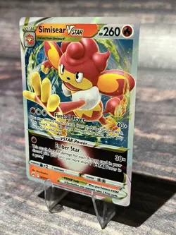 Simisear VSTAR 023/159 Crown Zenith Holo Pokemon Card - Image 3