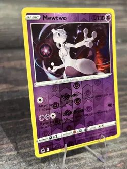 Mewtwo 059/159 Reverse Holo Rare SWSH: Crown Zenith Pokemon Card - Image 2