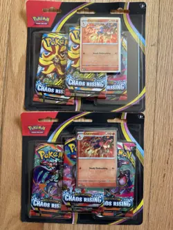 Pokemon TCG Chaos Rising 3-Pack Blister Charmeleon Promo Lot of 2 Factory Sealed - Image 1
