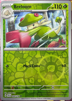 Breloom Reverse Holo - 004/198 - Scarlet & Violet Base Pokemon 2023 - Image 1