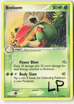 Breloom 22/106 Uncommon Emerald Pokemon Lightly Played - Image 1
