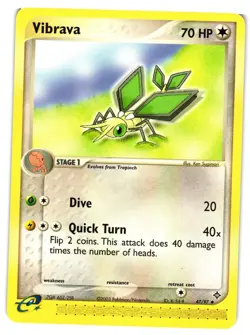 Pokemon TCG Vibrava EX Dragon 47/97 Regular Uncommon VLP - Image 1