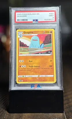 Quagsire 2025 Pokemon M24 EN-McDonalds Collection Promo 007 PSA 9 - Image 1