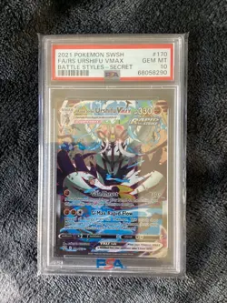 2021 Pokemon Rapid Strike Urshifu VMAX 170/163 Alternate Art Secret PSA 10 💎 - Image 1