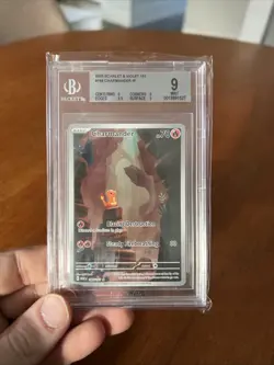Pokemon TCG Charmander S&V-151 Illustration Rare 168/165 BGS 9 - Image 1