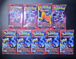 Pokemon TCG 9 Sealed Destined Rivals Booster Packs - Image 1