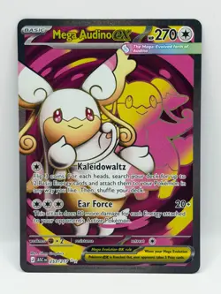 Mega Audino ex 253/217 Ascended Heroes NM Ultra Rare Holo Pokemon TCG - Image 1