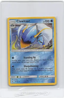 CLAWITZER 26/131 - Forbidden Light - RARE- REVERSE Holo - POKEMONCARD - NM - Image 1