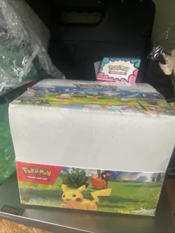 Pokemon Ascended Heroes tin display Sealed Case small rip on side - Image 2
