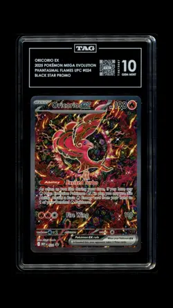 2025 POKEMON MEP EN-ME BLACK STAR PROMO #024 ORICORIO EX TAG 10 - Image 1