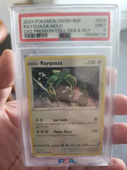 2024 Pokemon SWSH BSP Rayquaza Holo CRZ premium Coll-Sea & Sky - Image 1