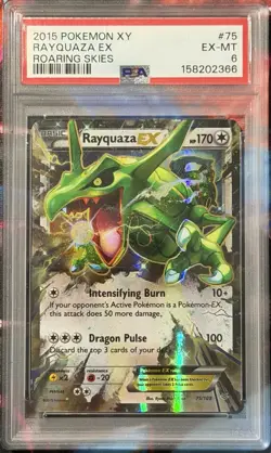 Rayquaza EX 75/108 Roaring Skies Holo ENG 2015 PSA 6 - Image 2