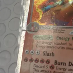 POKEMON EX FIRE RED & LEAF GREEN 105 CHARIZARD EX- Top Layer Wrinkle Fixable U - Image 2