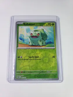 Pokemon Bulbasaur - 001/165 Reverse Holo, Scarlet & Violet 151 - Image 1