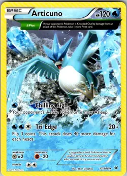 Pokemon | XY - Roaring Skies | Articuno (17 Delta) | 17/108 | Normal | NM - Image 1