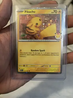 Pikachu 051 /162 Stamped Pokemon Day 2026 Promo 30th Anniversary NM - Image 3