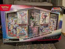 Pokemon TCG Prismatic Evolutions Premium Figure Box Espeon/Umbreon - Image 1