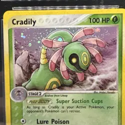 CGC 8 Cradily Sandstorm 3/100 Holo Rare EN 2003 Pokemon TCG Stage 2 - Image 3