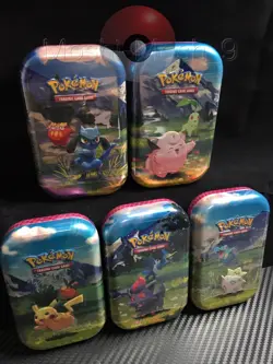 Pokemon TCG Ascended Heroes Mini Tins Full Art Set of 5 Sealed 10x Booster Packs - Image 2