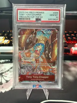One Piece Tony Tony Chopper ST01-006 Treasure Cup Top 64 Promo PSA 10 – One Piec - Image 1