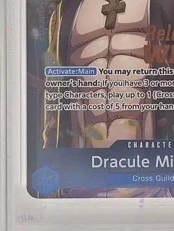 PSA 10 Dracule Mihawk P-081 Release Winner OP11 One Piece Promo - Image 4
