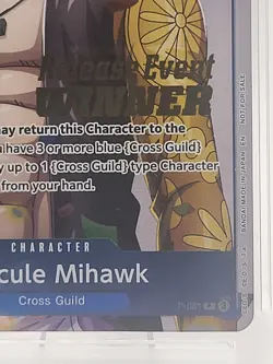 PSA 10 Dracule Mihawk P-081 Release Winner OP11 One Piece Promo - Image 5