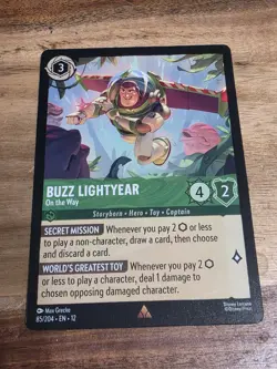 Buzz Lightyear - On the Way 85/204 Rare Disney Lorcana Wilds Unknown - Image 1