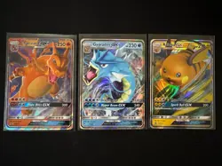 2019 Pokemon Hidden Fates Tins Black Star Promo Set (Charizard, Gyrados, Raichu) - Image 1