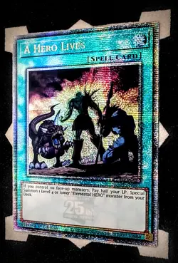 A Hero Lives RA04-EN087 Quarter Century Rare 1st Edition Yugioh - Image 1