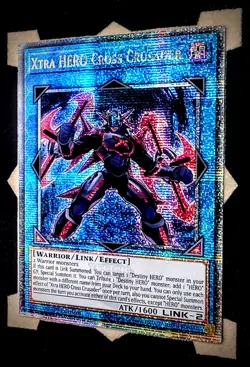 Xtra HERO Cross Crusader RA04-EN076 Quarter Century Rare 1st Edition Yugioh - Image 1