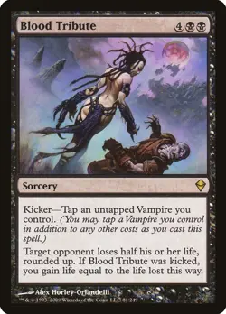 Blood Tribute Zendikar MTG 81 MP - Image 1