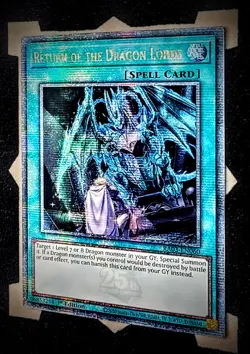 Return of the Dragon Lords RA03-EN060 Quarter Century Rare 1st Edition Yugioh - Image 1