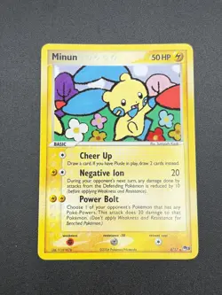 MINUN LP 4/17 RARE POP SERIES 3 POKEMON HOLO - Image 1