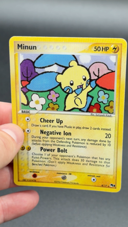 MINUN LP 4/17 RARE POP SERIES 3 POKEMON HOLO - Image 2