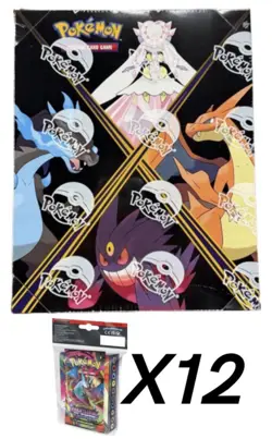 Pokemon Fully Sealed Phantasmal Flames Mini Portfolio Box Of 12 Packs - Image 1