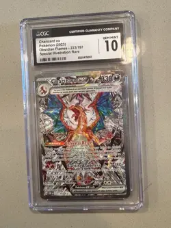 The Pokemon Company Charizard ex 223/197 Obsidian Flames SIR PSA10 CONTENDER - Image 1