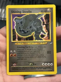 Pokemon TCG Neo Destiny Shining Steelix Holo 112/105 2000- LP - Image 1