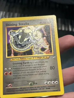Pokemon TCG Neo Destiny Shining Steelix Holo 112/105 2000- LP - Image 2