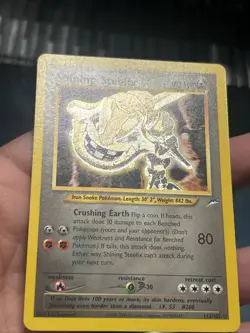 Pokemon TCG Neo Destiny Shining Steelix Holo 112/105 2000- LP - Image 3